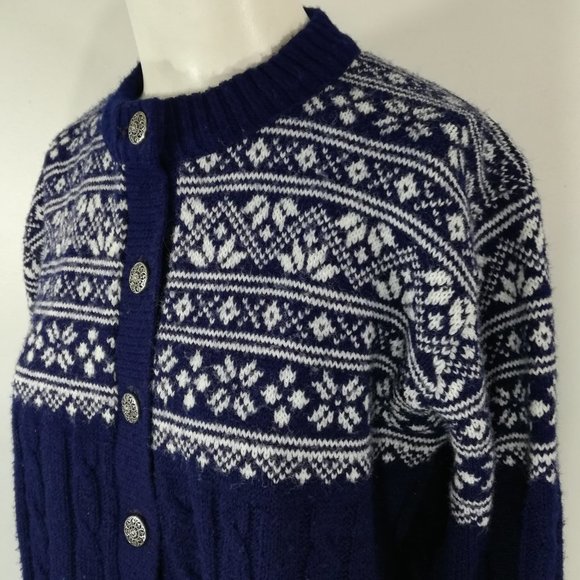 Vintage Winona Knits Cardigan Sweater Size L - Picture 7 of 8